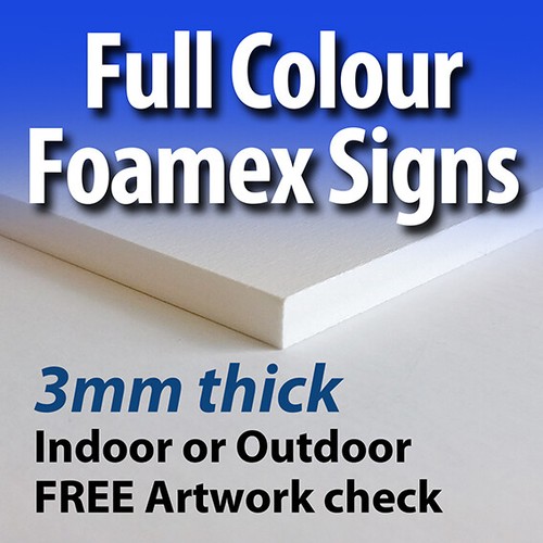 Foamex sign board - board, printed