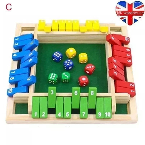 Wooden dice board game - wooden,