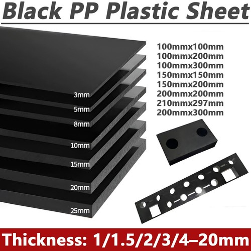 Polypropylene board black - polypropylene, pp