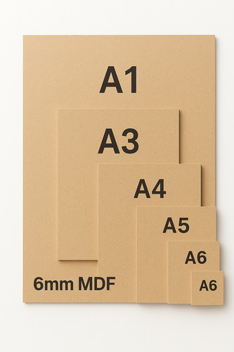Mdf wooden board - drawing,