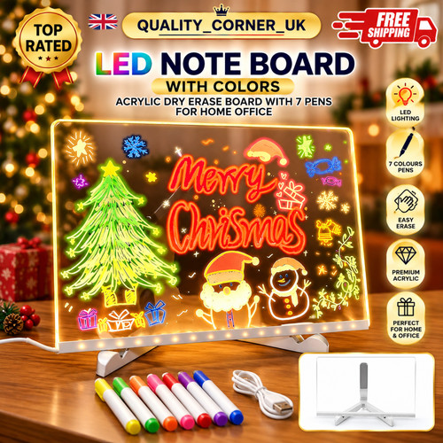 Led note board with colors - board,