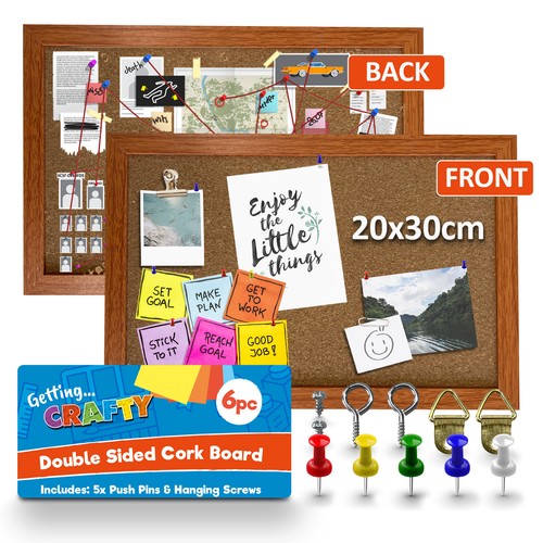 Cork board pin notice - a4,