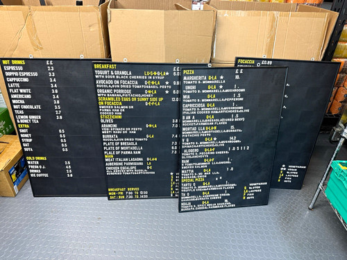 Cafe restaurant menu board - menu,