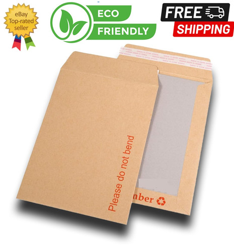 Board backed envelopes hard - backed,