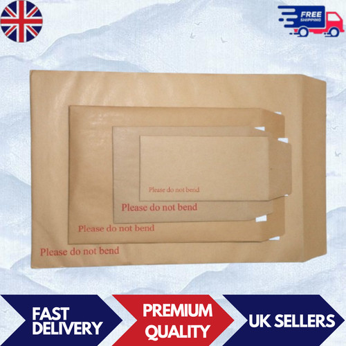 Board backed envelopes hard - board,