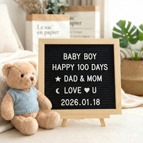 Felt letter board - letter, 25x25cm